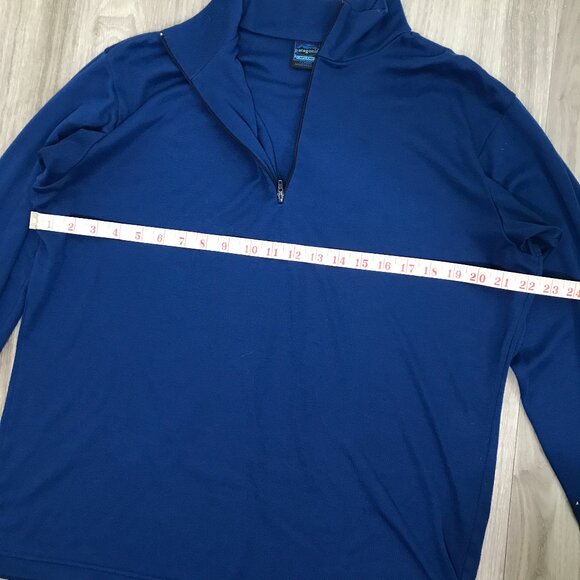 Vtg 90s Patagonia Capilene Blue Half Zip Mens XL - Picture 6 of 8